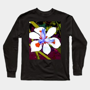 White Flower Bloom Long Sleeve T-Shirt